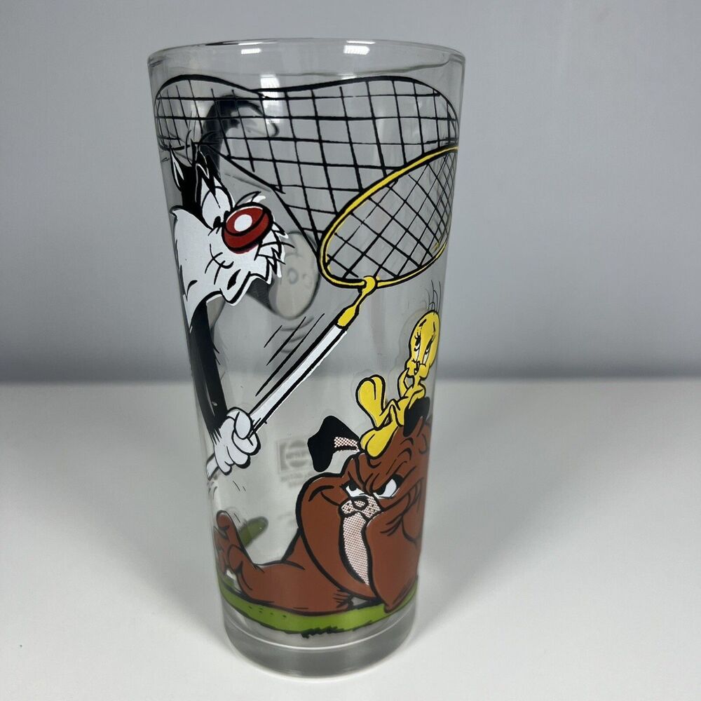 Tweety Sylvester Spike Looney Tunes Drinking Glass 1976 Pepsi Collector Series
